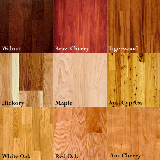 Different Hardwood Flooring Products Colors